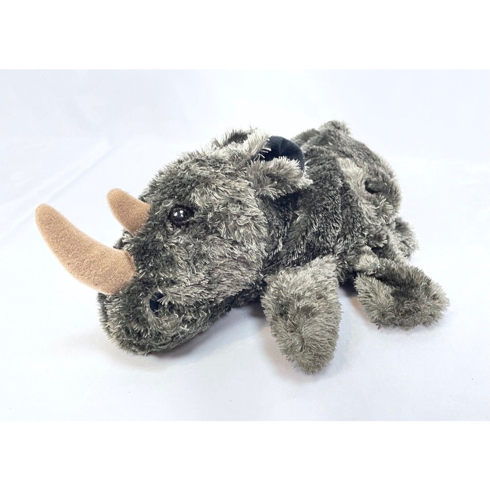 Caltoy Rhino Rhinosaurus Gray Hand Puppet Stuffed Animal Plush